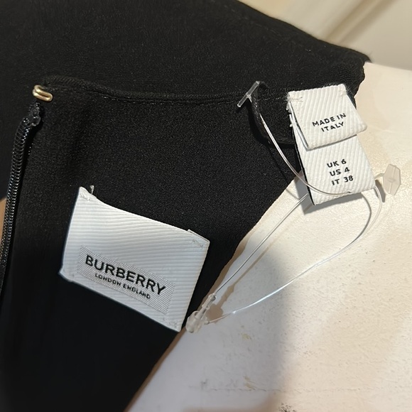 Burberry Aurora Ruched Long Sleeve Midi Dress. NWT. Size 4 - Picture 10 of 16